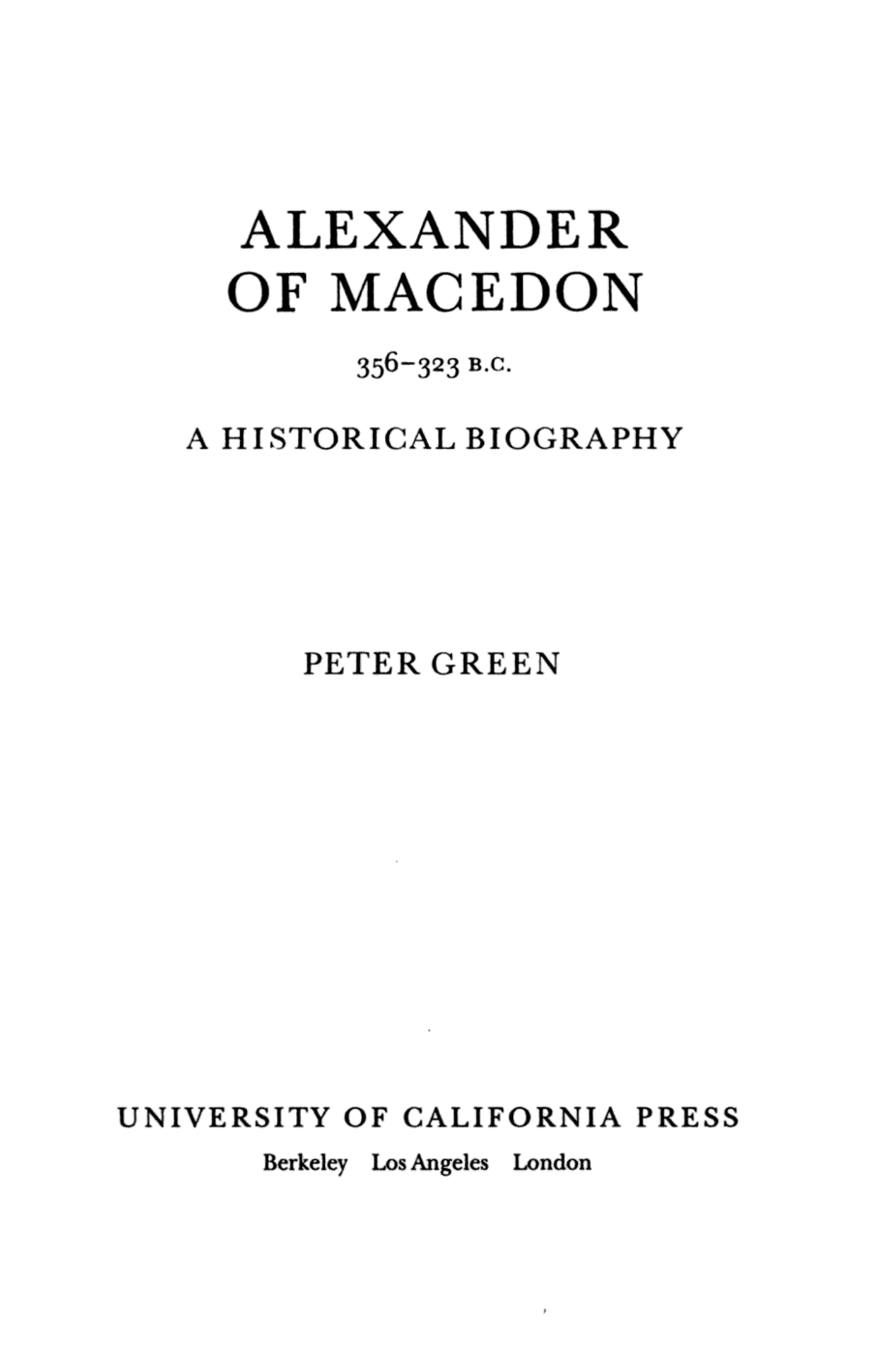 Alexander of Macedon