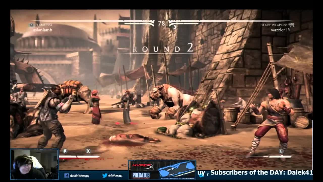 Justin Wong vs 8 year old kid (asianlamb) — Mortal Kombat X