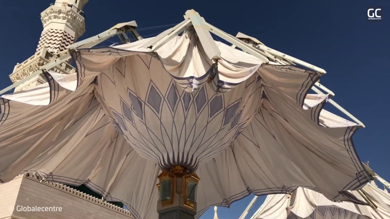 Masjid Nabawi Umbrella Opening | Masjid Nabawi Umbrella Closing | Masjid Nabawi ki Chhatri