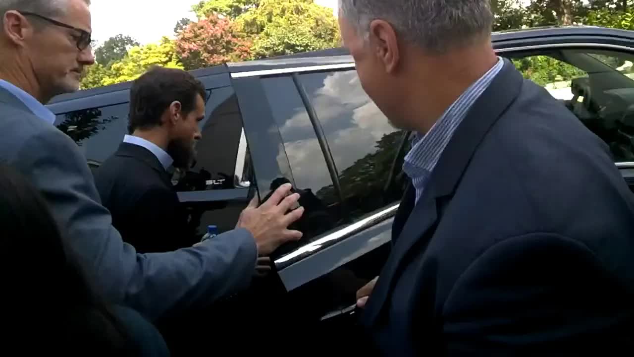 Capitol Intel films Twitter CEO Jack Dorsey exit from US Senate Intelligence Committee