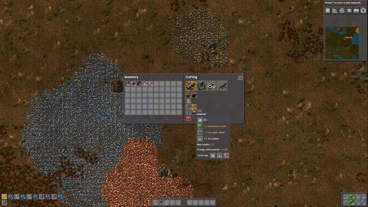 Notch streaming factorio part 01