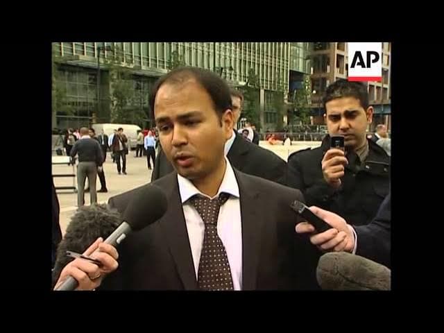 Interviews with staff who have been let go, boxes being moved