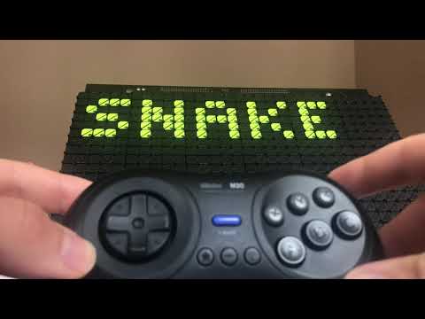 Snake and bricks game on a flipdot display