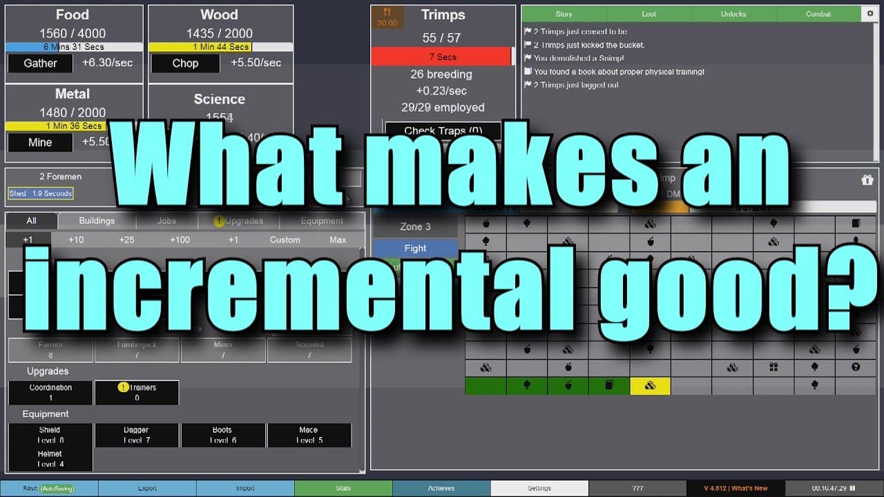 What makes an incremental game good?