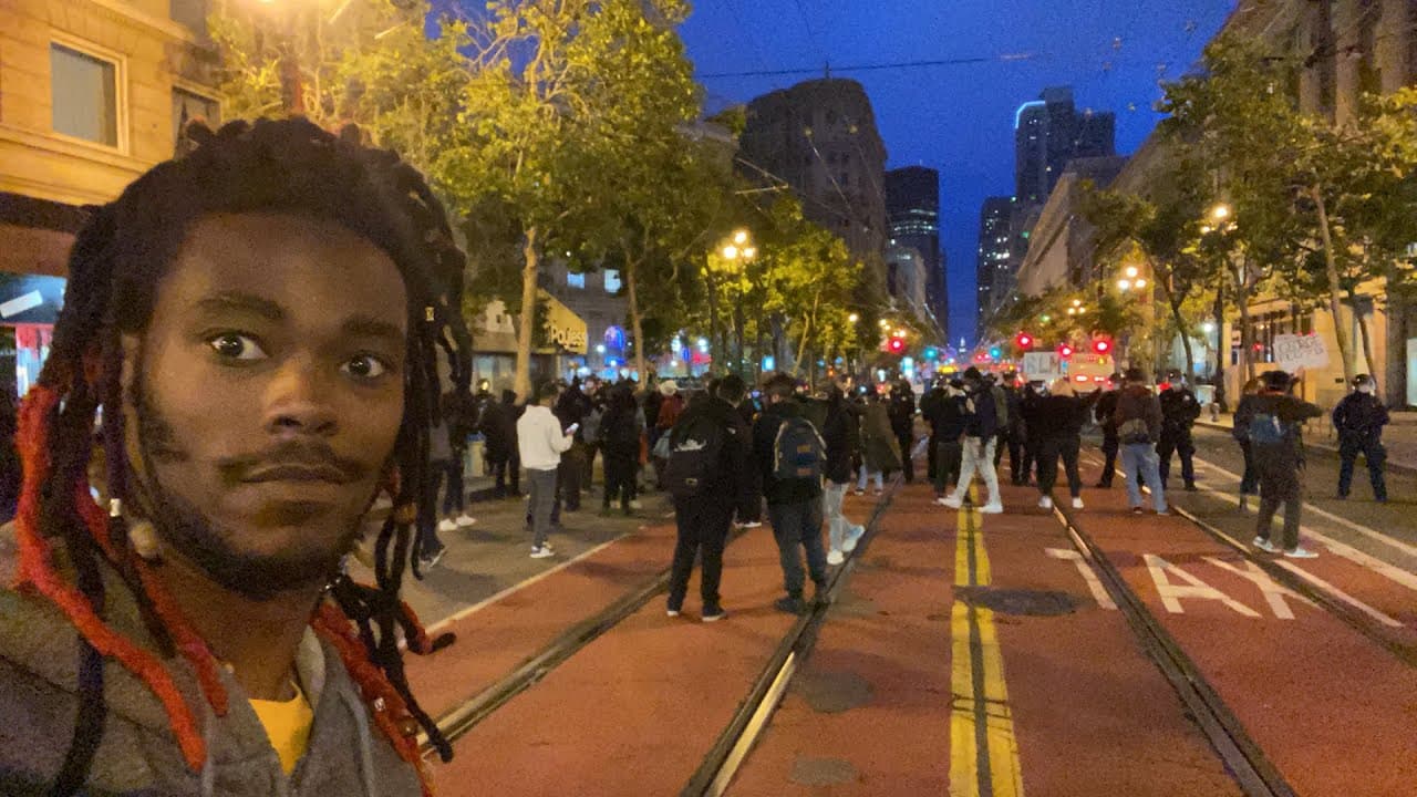 San Francisco at night it’s going down