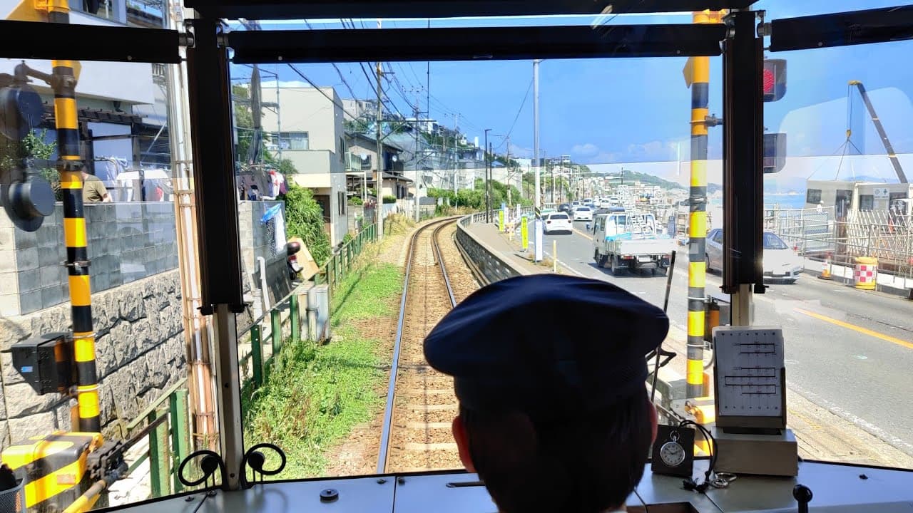 4K Japan Train Ride - Enoden 江ノ電 from Fujisawa 藤沢 to Kamakura 鎌倉 - 4K 60 FPS - June 2020 - Slow TV