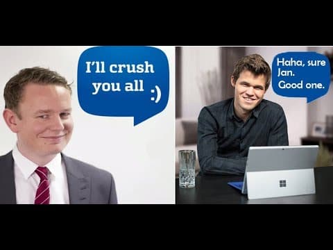 MAGNUS CARLSEN secretly CRUSHES Jan Gustafsson in his live stream