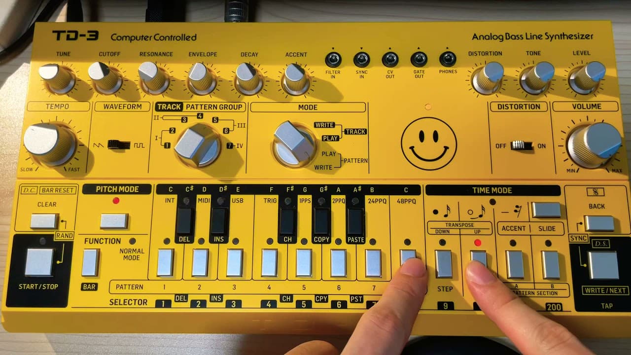 電気グルーヴ POPCORN ベースラインをTD-3で打ち込んでみた