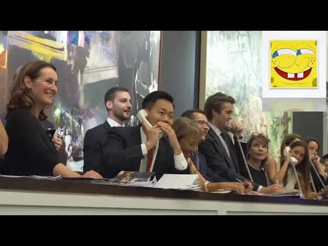 Bidding Battle for KAWS’ “SpongeBob” Breaks Record