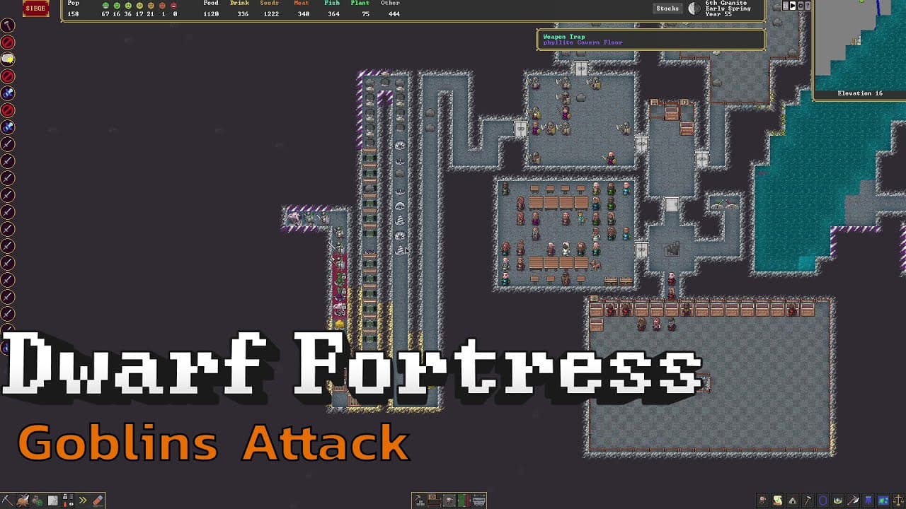 How to Stop a Goblin Attack - Dwarf Fortress Gameplay