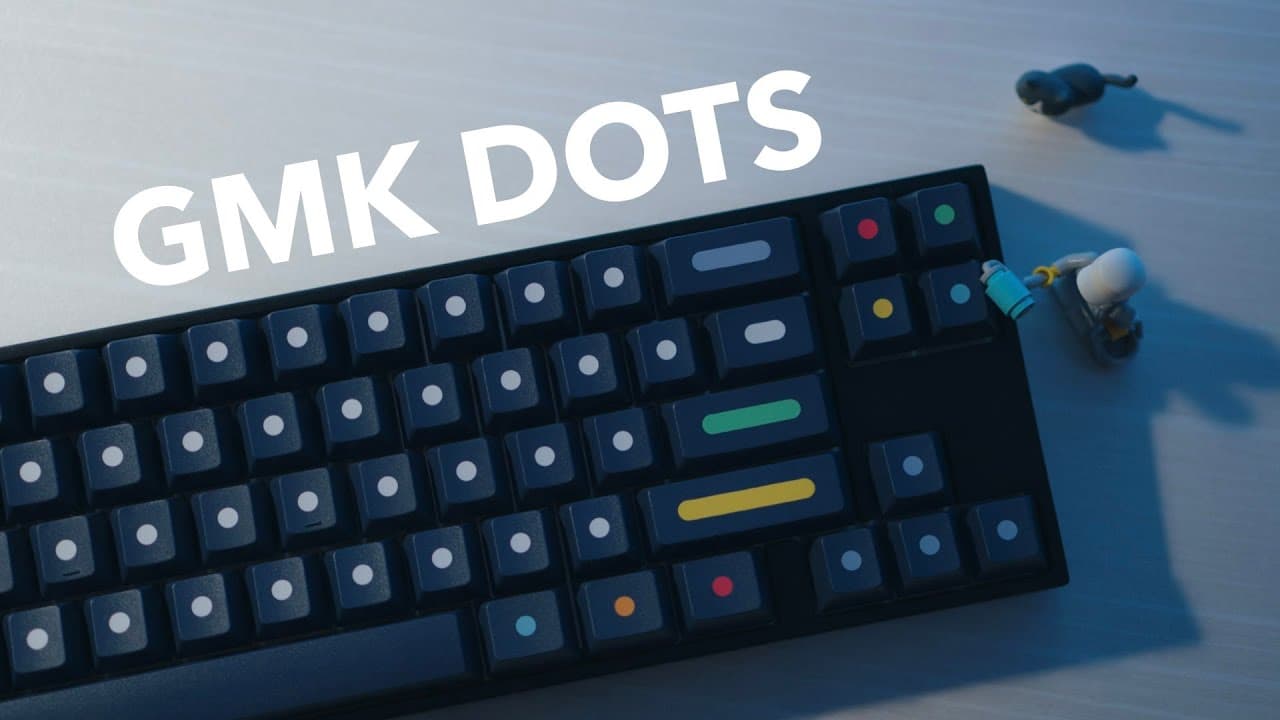GMK Dots Keycap Set Unboxing and Typing Test on VA68M, Cherry Silent Red Switches