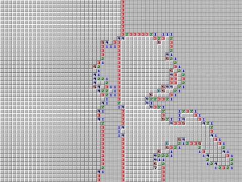 Bad Apple but it's minesweeper