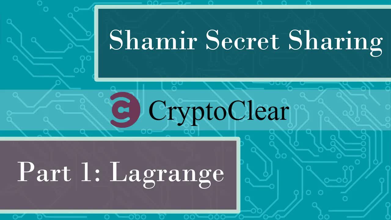 Simple introduction to Shamir's Secret Sharing and Lagrange interpolation