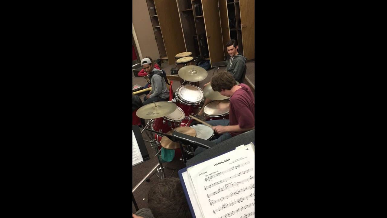 Teen Drummer Rocks Whiplash Solo