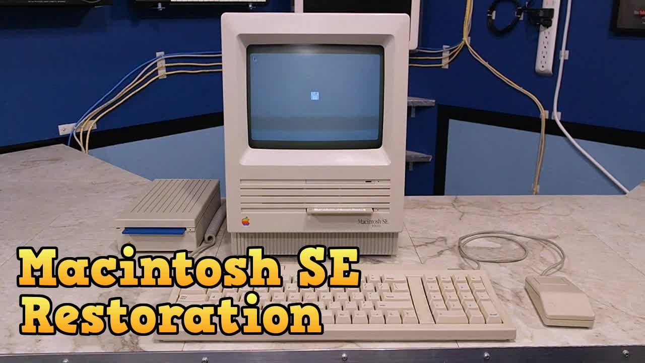 Macintosh SE Restoration and SD-2-SCSI upgrade