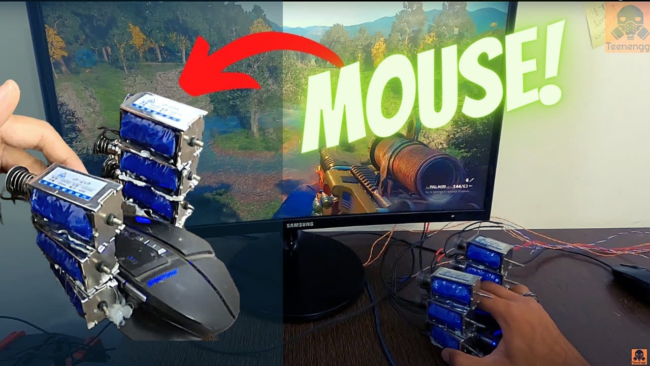 Sound was not enough to feel the gun firing, so I made this