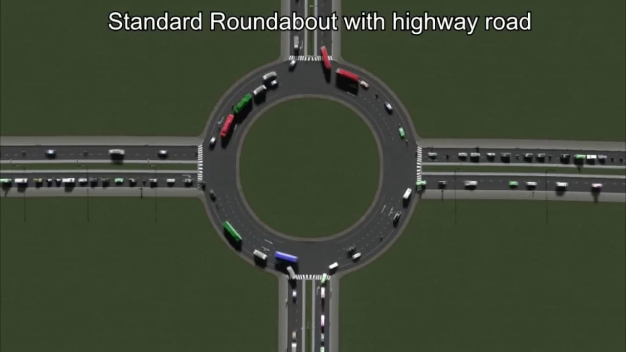 Traffic flow measured on 30 different 4-way junctions